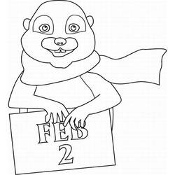 Coloring page: Groundhog (Animals) #10934 - Free Printable Coloring Pages