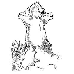Coloring page: Groundhog (Animals) #10963 - Free Printable Coloring Pages