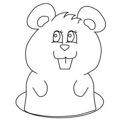 Coloring page: Groundhog (Animals) #10981 - Printable coloring pages