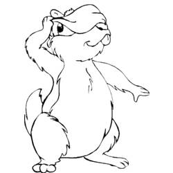 Coloring page: Groundhog (Animals) #10991 - Printable coloring pages