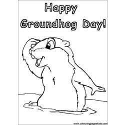 Coloring page: Groundhog (Animals) #11003 - Free Printable Coloring Pages