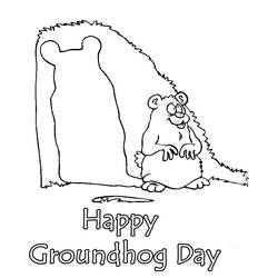Coloring page: Groundhog (Animals) #11026 - Free Printable Coloring Pages