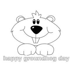 Coloring page: Groundhog (Animals) #11032 - Free Printable Coloring Pages