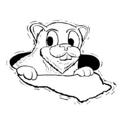 Coloring page: Groundhog (Animals) #11074 - Free Printable Coloring Pages