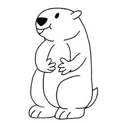Groundhog (Animals) coloring page #212715 to print and color