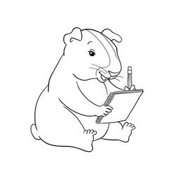 Guinea Pig (Animals) coloring page #211129 to print and color