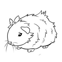 Guinea Pig (Animals) coloring page #211146 to print and color
