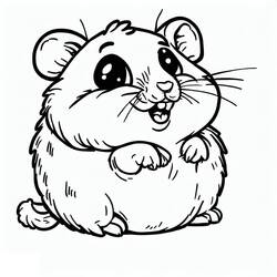 Hamster (Animals) coloring page #188822 to print and color