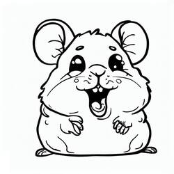 Hamster (Animals) coloring page #188823 to print and color