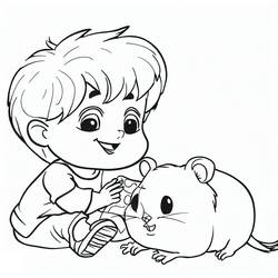 Hamster (Animals) coloring page #188832 to print and color