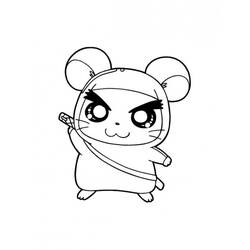 Coloring page: Hamster (Animals) #8012 - Printable coloring pages