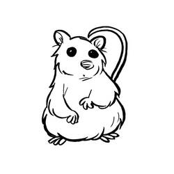 Coloring page: Hamster (Animals) #8030 - Free Printable Coloring Pages