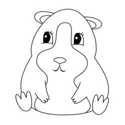 Coloring page: Hamster (Animals) #8047 - Printable coloring pages