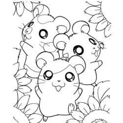 Coloring page: Hamster (Animals) #8062 - Printable coloring pages