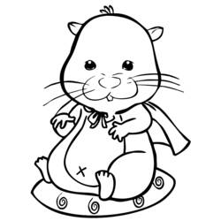 Coloring page: Hamster (Animals) #8182 - Printable coloring pages