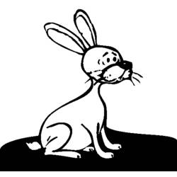 Coloring page: Hare (Animals) #10083 - Printable coloring pages