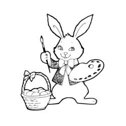 Coloring page: Hare (Animals) #10094 - Printable coloring pages