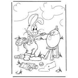 Coloring page: Hare (Animals) #10110 - Printable coloring pages