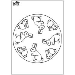 Coloring page: Hare (Animals) #10119 - Printable coloring pages
