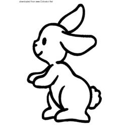 Coloring pages: Hare - Free Printable Coloring Pages