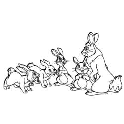 Coloring page: Hare (Animals) #10226 - Printable coloring pages