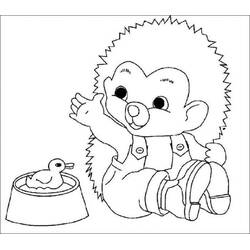 Hedgehog (Animals) coloring page #190587 to print and color