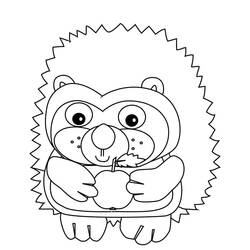 Hedgehog (Animals) coloring page #190591 to print and color