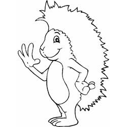 Hedgehog (Animals) coloring page #190605 to print and color