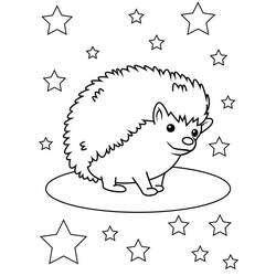 Hedgehog (Animals) coloring page #190607 to print and color