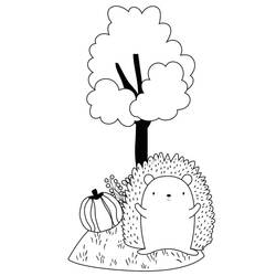 Hedgehog (Animals) coloring page #190608 to print and color