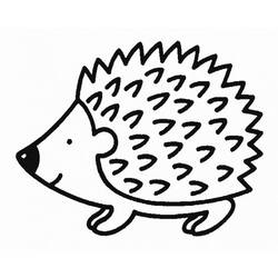 Coloring page: Hedgehog (Animals) #8210 - Printable coloring pages