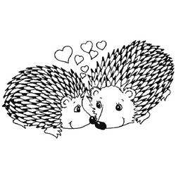 Coloring page: Hedgehog (Animals) #8212 - Printable coloring pages