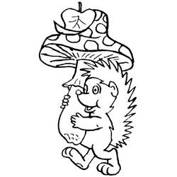 Coloring page: Hedgehog (Animals) #8215 - Free Printable Coloring Pages