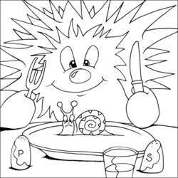 Coloring page: Hedgehog (Animals) #8235 - Free Printable Coloring Pages