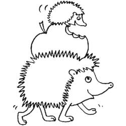 Coloring page: Hedgehog (Animals) #8237 - Free Printable Coloring Pages