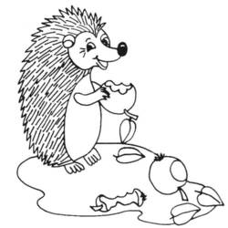 Coloring page: Hedgehog (Animals) #8242 - Printable coloring pages