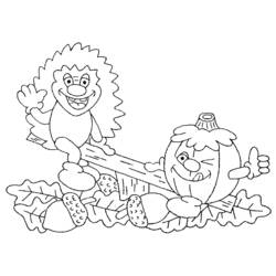 Coloring page: Hedgehog (Animals) #8243 - Free Printable Coloring Pages