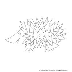 Coloring page: Hedgehog (Animals) #8278 - Free Printable Coloring Pages