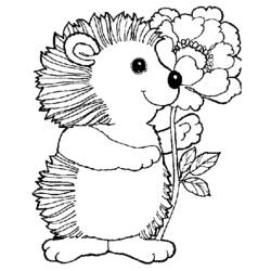 Coloring page: Hedgehog (Animals) #8279 - Printable coloring pages