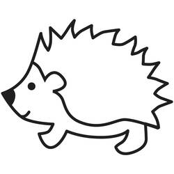 Coloring pages: Hedgehog - Free Printable Coloring Pages