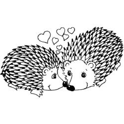 Coloring page: Hedgehog (Animals) #8301 - Printable coloring pages