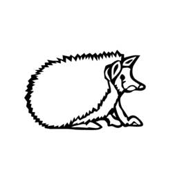 Coloring page: Hedgehog (Animals) #8351 - Free Printable Coloring Pages