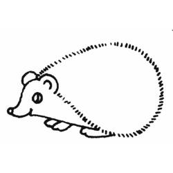 Coloring page: Hedgehog (Animals) #8363 - Printable coloring pages