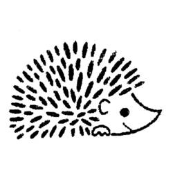 Coloring page: Hedgehog (Animals) #8365 - Printable coloring pages