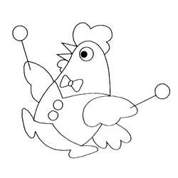 Coloring page: Hen (Animals) #17436 - Free Printable Coloring Pages