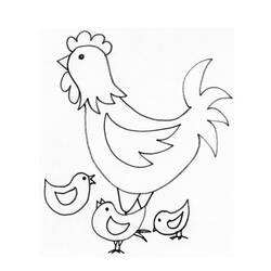 Coloring page: Hen (Animals) #17444 - Free Printable Coloring Pages