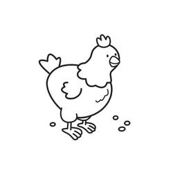Coloring page: Hen (Animals) #17461 - Free Printable Coloring Pages
