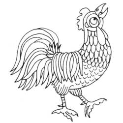 Coloring page: Hen (Animals) #17467 - Free Printable Coloring Pages