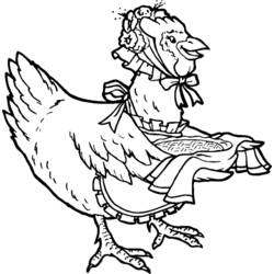 Coloring page: Hen (Animals) #17495 - Free Printable Coloring Pages