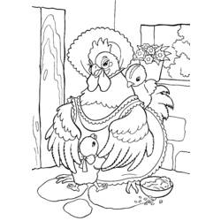 Coloring page: Hen (Animals) #17525 - Free Printable Coloring Pages